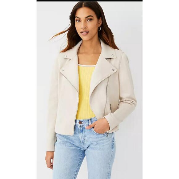 Ann Taylor Moto Jacket Size 4 - Picture 1 of 16